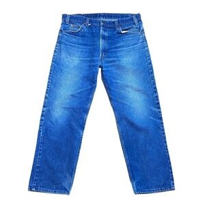 Vintage Levis 505 Orange Tab 38x30 Medium Wash Straight Leg Jeans Made in USA